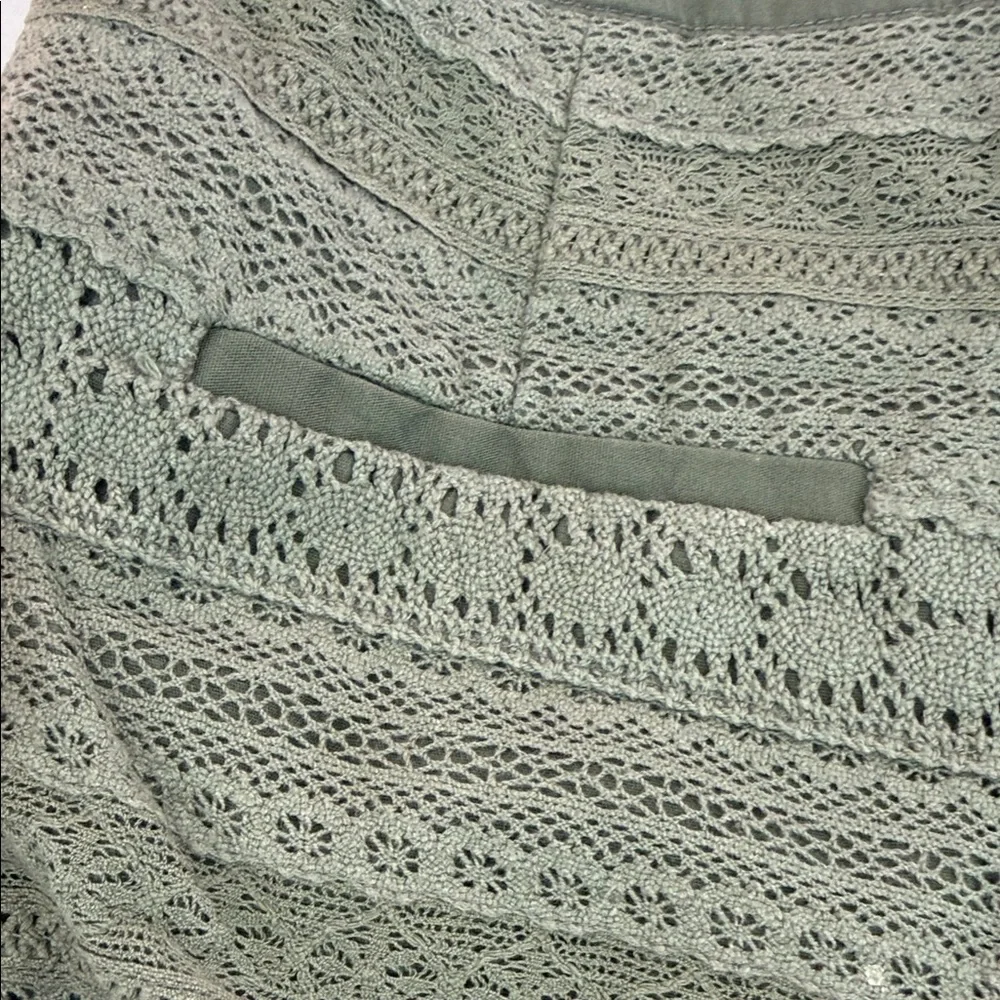 Hollister Olive High Waist Women's Lace Shorts